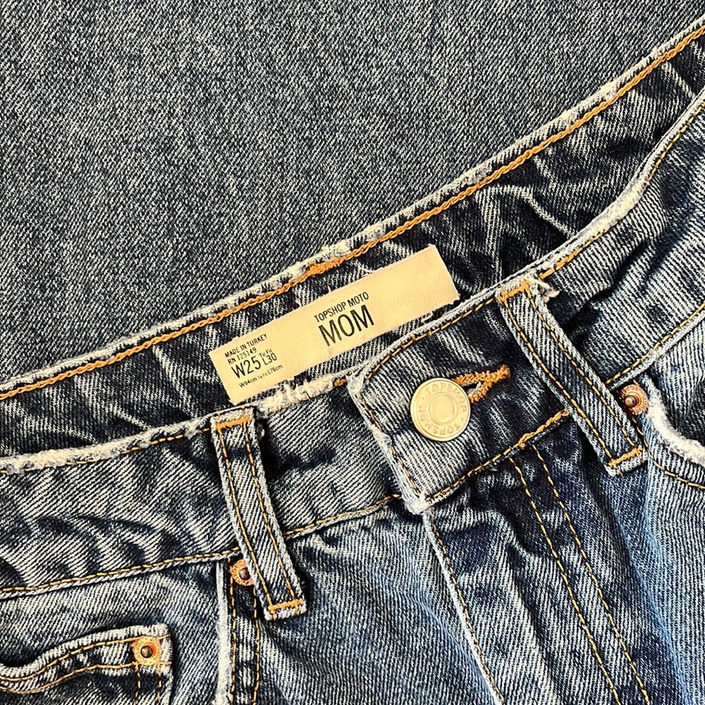 Topshop Moto Mom Jeans Size 25
